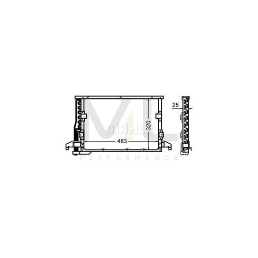 MAHLE ORIGINAL AC 512 000S Air conditioning condenser without dryer | ML Performance Car Parts