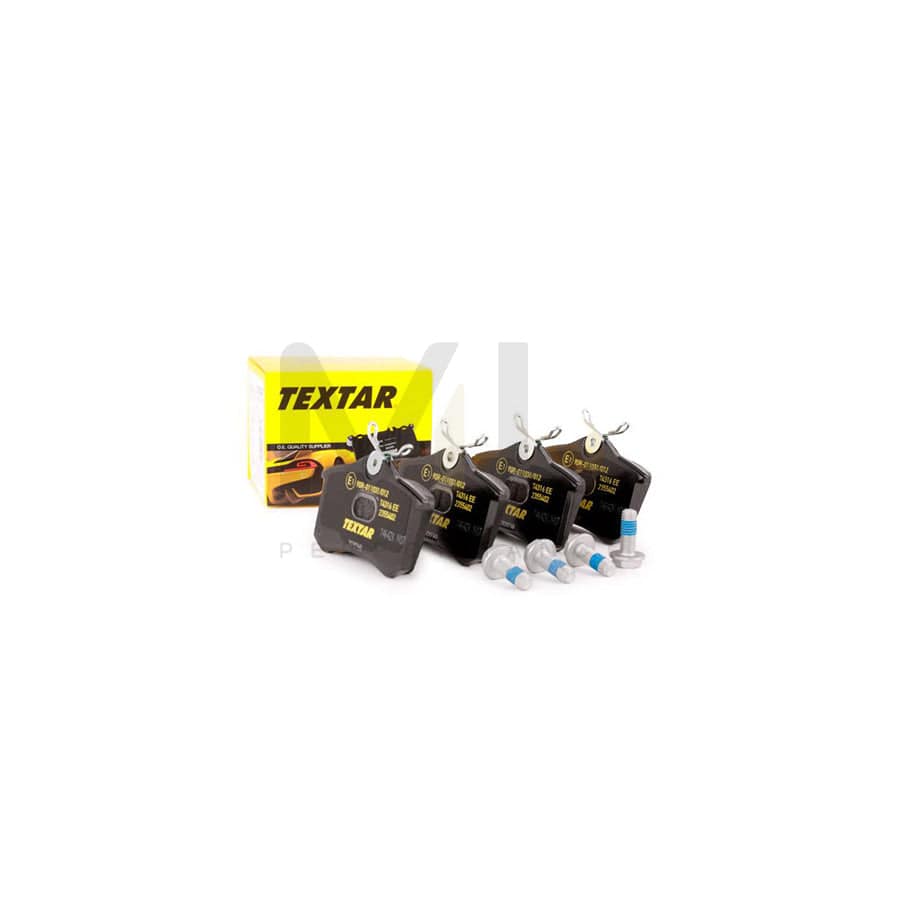 TEXTAR 2355402 Brake pad set not prepared for wear indicator, with brake caliper screws | ML Performance Car Parts