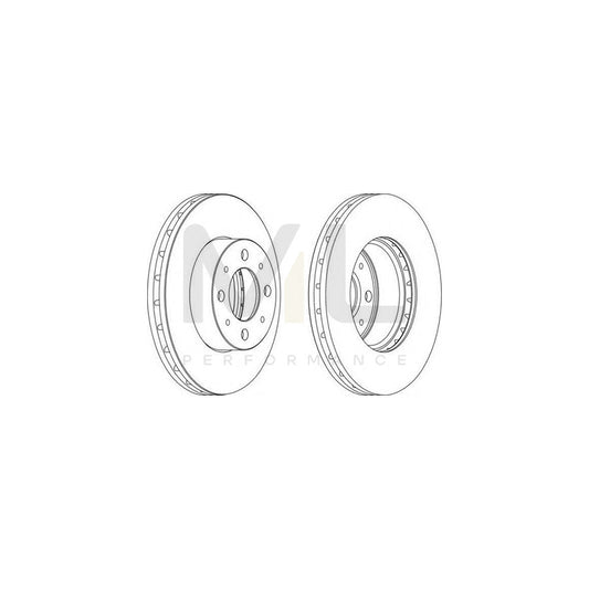 FERODO DDF1179-1 Brake Disc Vented, with bolts/screws | ML Performance Car Parts