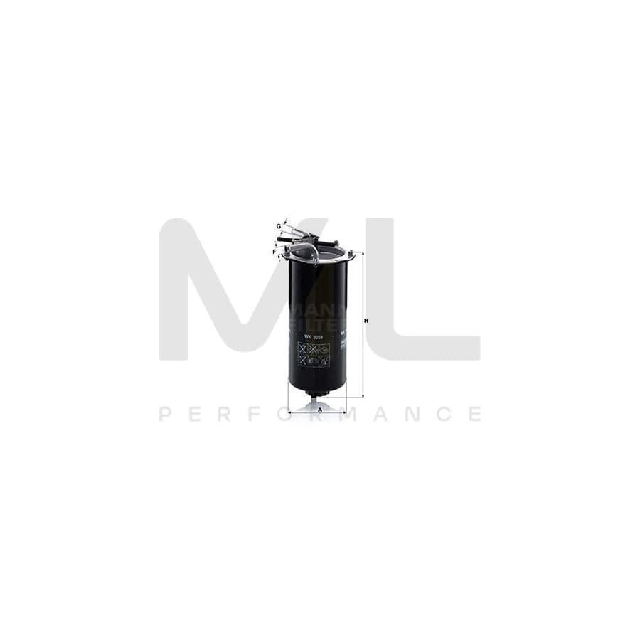 MANN-FILTER WK 8059 Fuel filter In-Line Filter | ML Performance Car Parts