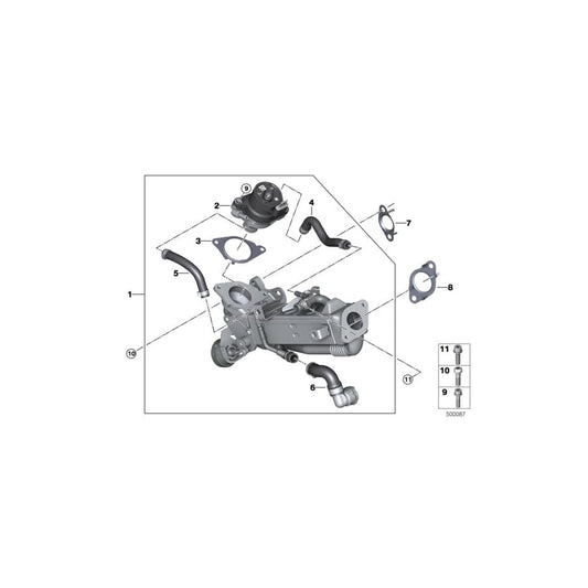 Genuine BMW 11718580450 G05 Coolant Hose, Supply (Inc. X5 25dX) | ML Performance UK Car Parts