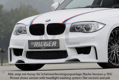 Rieger 00035031 BMW 1 Series E81 E82 E87 E88 Front Bumper 1 | ML Performance UK Car Parts