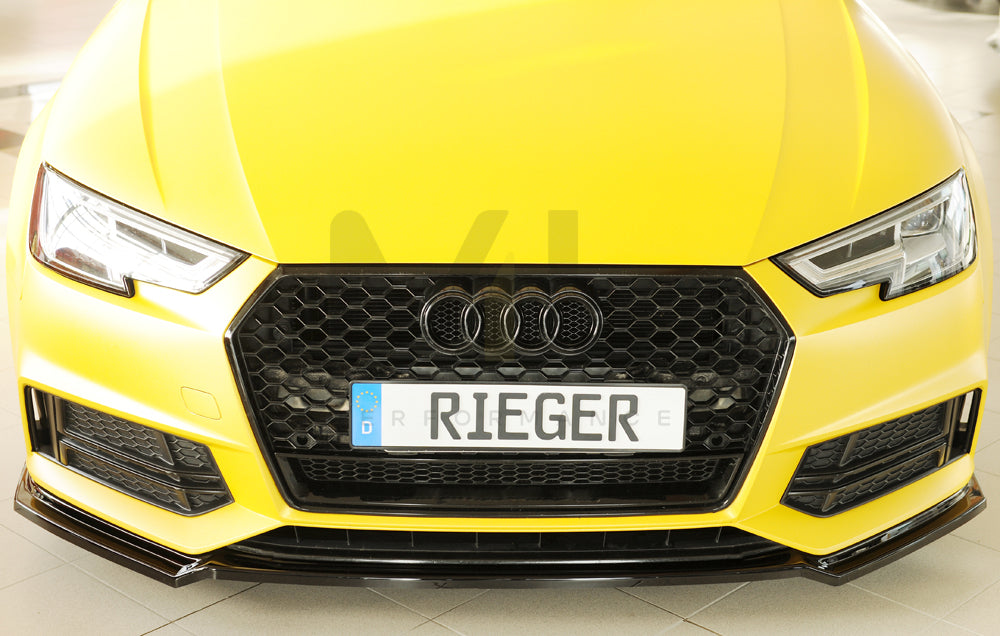 Rieger 00088226 Audi B9 F4 Front Splitter (A4 & S4) 5 | ML Performance UK Car Parts