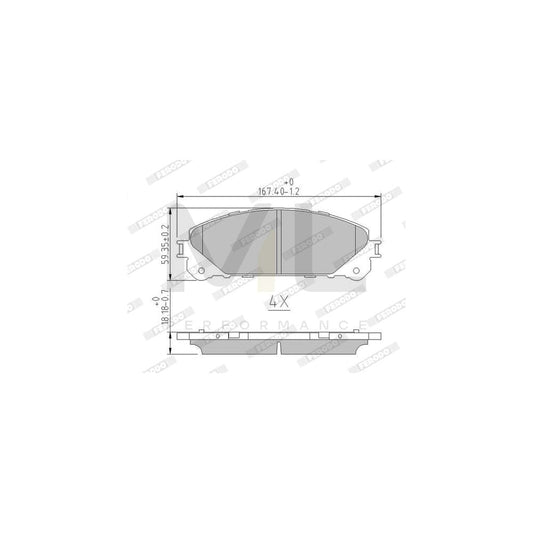 Ferodo Premier Eco Friction Fdb4447 Brake Pad Set With Acoustic Wear Warning, Without Accessories | ML Performance Car Parts