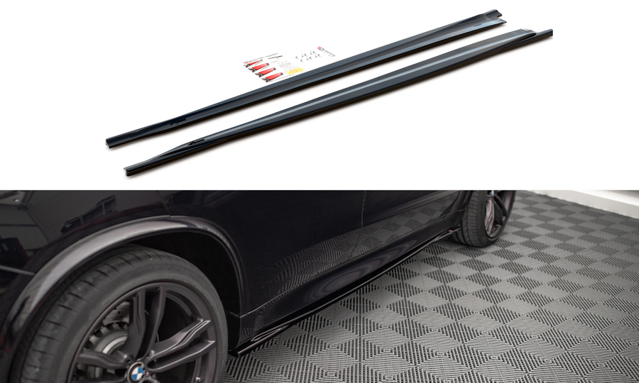 Maxton Design BM-X5M-15-SD1T Side Skirts Diffusers BMW X5 M F15 | ML Performance UK Car Parts
