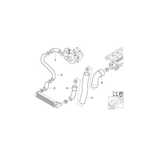 Genuine BMW 11617787888 E39 Pressure Hose Assy (Inc. 520d) | ML Performance UK Car Parts