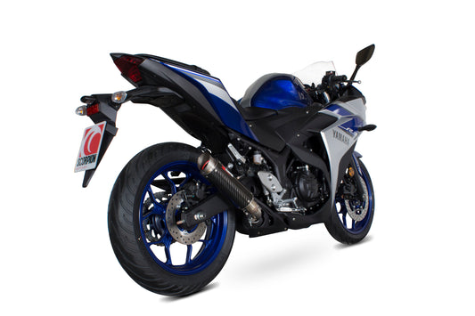 Scorpion YA1001CEM Yamaha YZF-R3 Rp1-Gp Slip-On - Carbon Fibre Sleeve | ML Performance UK UK