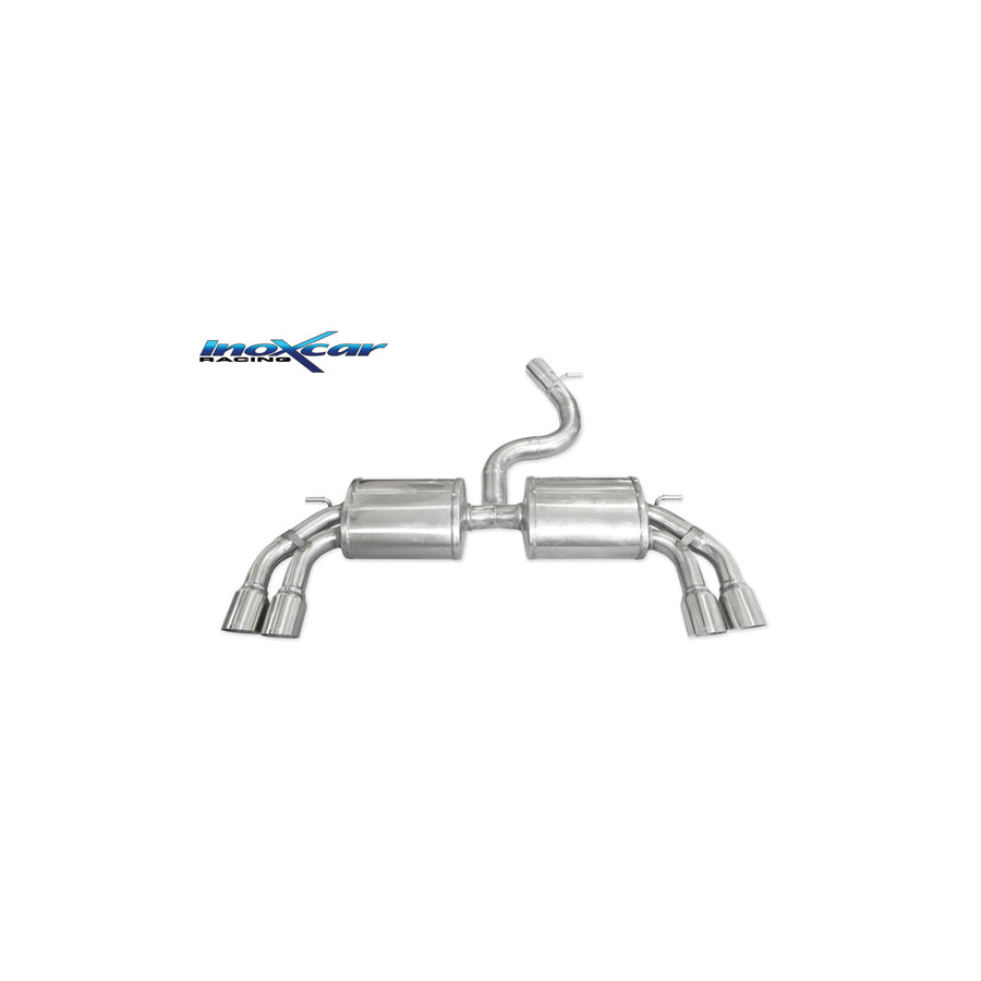 InoXcar AUS3.01.80RA Audi A3 (8V) Rear Silencer | ML Performance UK Car Parts