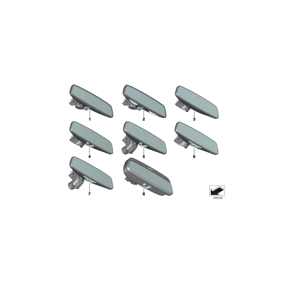 Genuine BMW 51167951565 G29 Rearview Mirror Ec / Fla (Inc. X3 30i, 320i 1.6 & X3 18d) | ML Performance UK