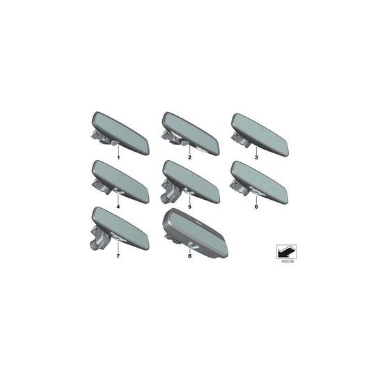 Genuine BMW 51167951565 G29 Rearview Mirror Ec / Fla (Inc. X3 30i, 320i 1.6 & X3 18d) | ML Performance UK