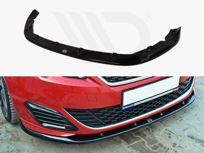Maxton Design PE-308-GTI-FD2T Front Splitter Peugeot 308 II GTI | ML Performance UK Car Parts