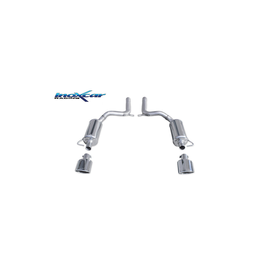 InoXcar AUA6.03.SB Audi A6 (4F) Stainless Steel Rear Exhaust | ML Performance UK Car Parts
