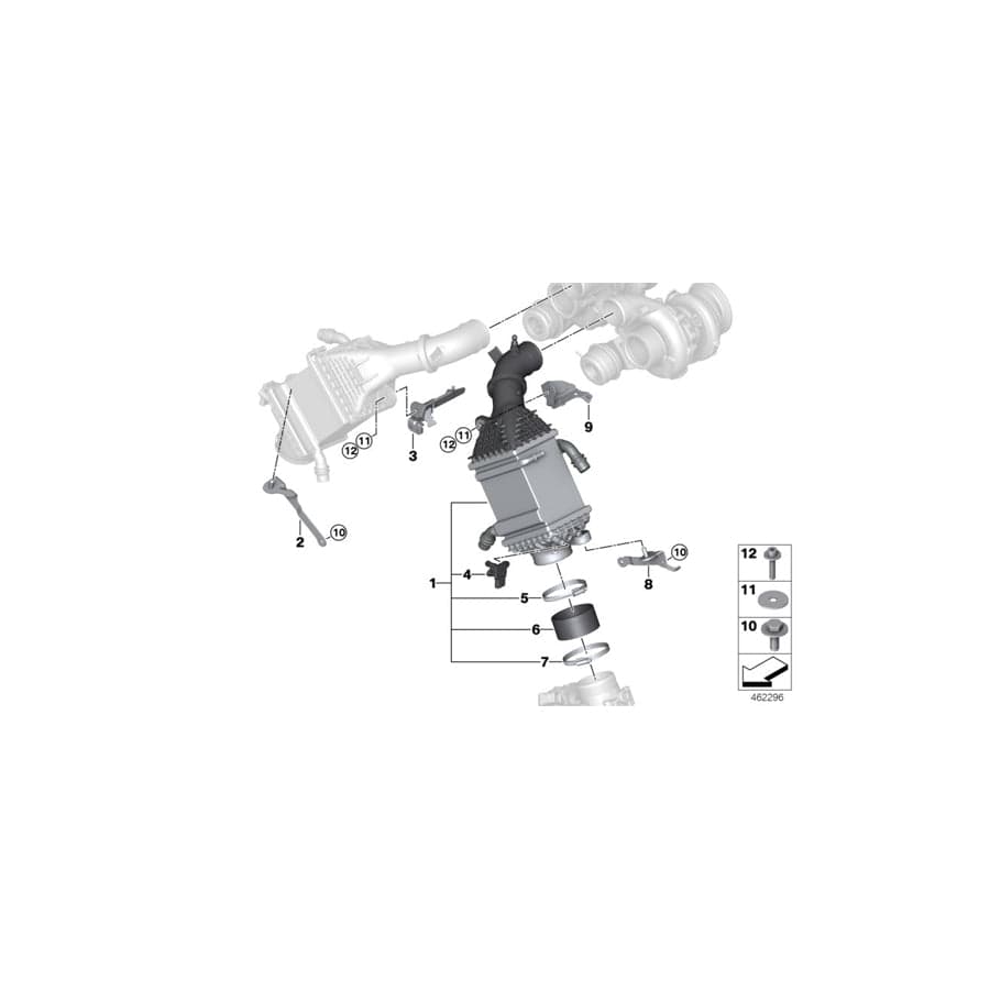 Genuine BMW 17517848357 Support ZYL. 1-4 (Inc. X5 M & X6 M) | ML Performance UK Car Parts