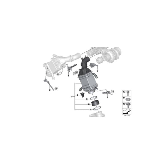 Genuine BMW 17517848357 Support ZYL. 1-4 (Inc. X5 M & X6 M) | ML Performance UK Car Parts