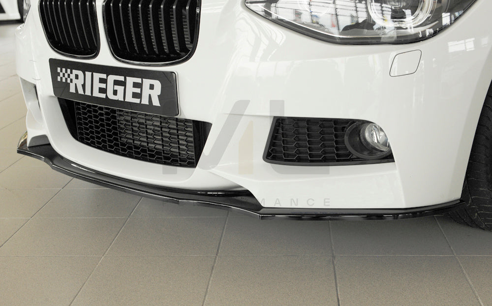 Rieger 00088081 BMW 1 Series F20 F21 Front Splitter 10 | ML Performance UK Car Parts