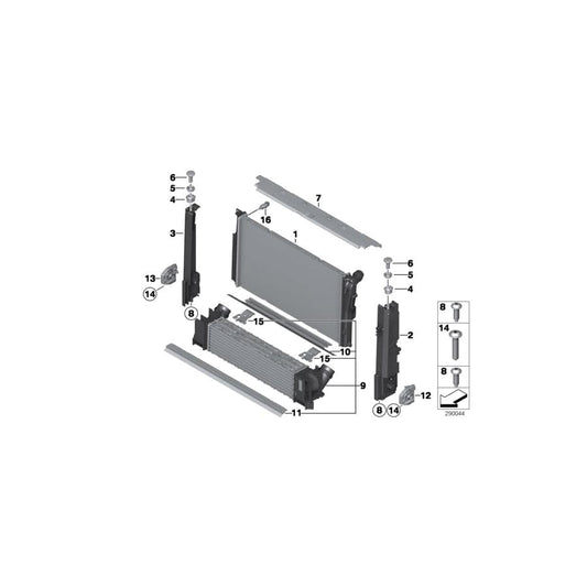 Genuine BMW 17517600545 F23 F22 Sealing Lower (Inc. 420d, 320d & 116i) | ML Performance UK Car Parts