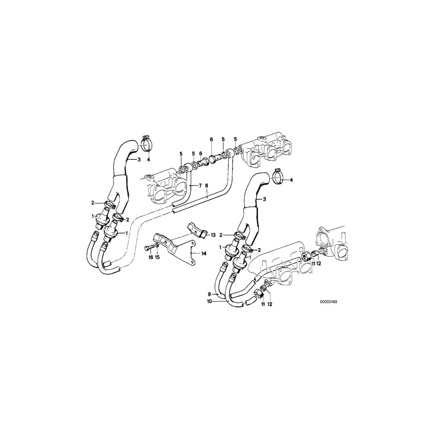 Genuine BMW 11721267997 E24 E23 E28 Hose (Inc. 535i, 732i & 733i) | ML Performance UK Car Parts