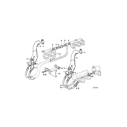 Genuine BMW 11721267997 E24 E23 E28 Hose (Inc. 535i, 732i & 733i) | ML Performance UK Car Parts