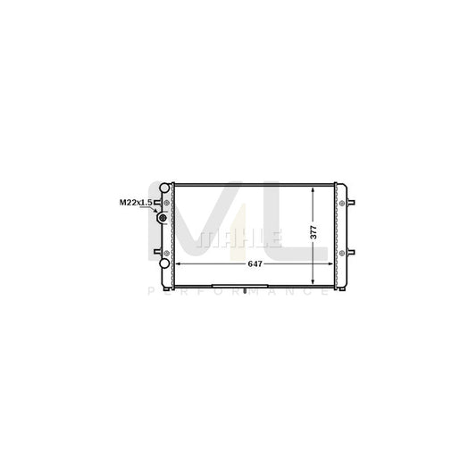 MAHLE ORIGINAL CR 1512 000S Engine radiator Mechanically jointed cooling fins, Automatic Transmission, Manual Transmission | ML Performance Car Parts