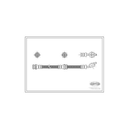 Corteco 19032239 Brake Hose For Nissan Almera | ML Performance UK