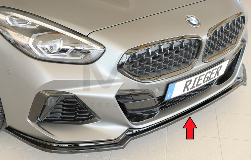 Rieger 00088204 BMW Z4 G4Z/G29 Front Splitter 3 | ML Performance UK Car Parts