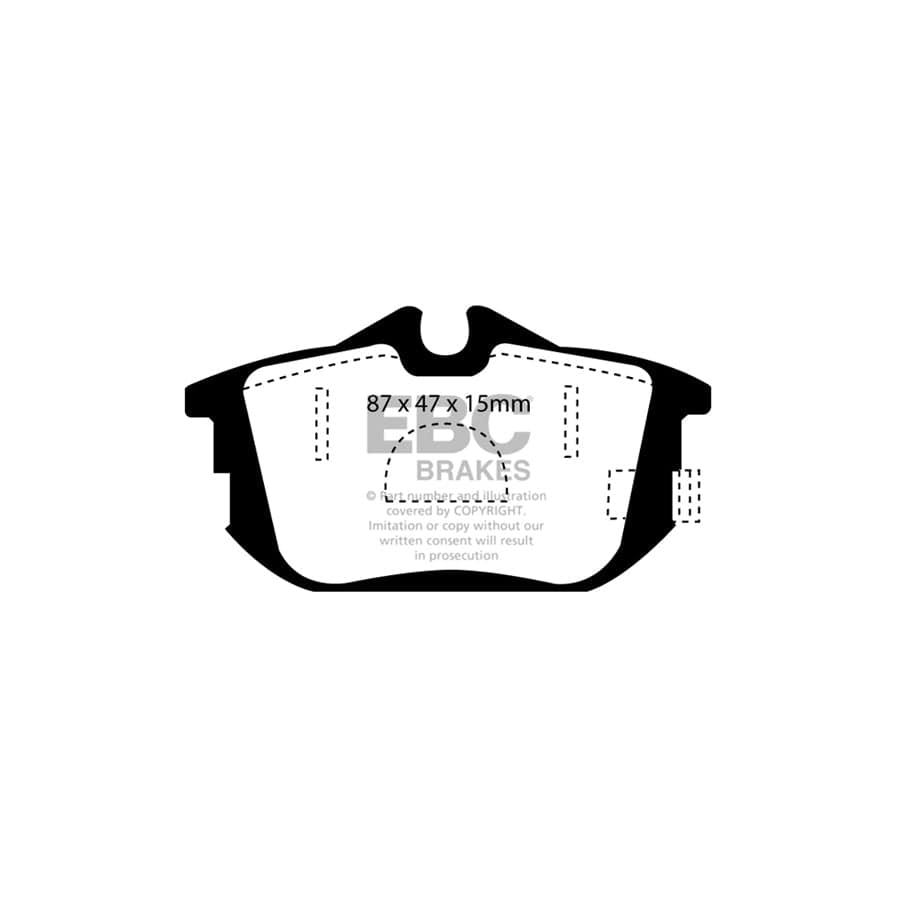 EBC PDKR619 Mitsubishi Proton Volvo Ultimax Rear Brake Pad & Plain Disc Kit - Girling/TRW Caliper 2 | ML Performance UK Car Parts