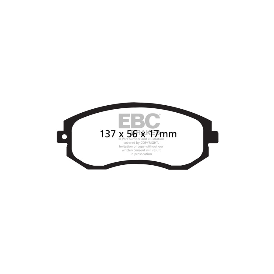 EBC DP91884 Subaru Toyota Orangestuff Front Brake Pads  - Akebono Caliper 2 | ML Performance UK Car Parts