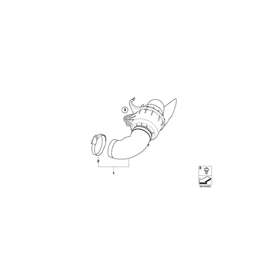 Genuine BMW 11617786526 E46 E82 E53 Hose Clamp D=53-60mm (Inc. 730d, 135i & 330xd) | ML Performance UK Car Parts