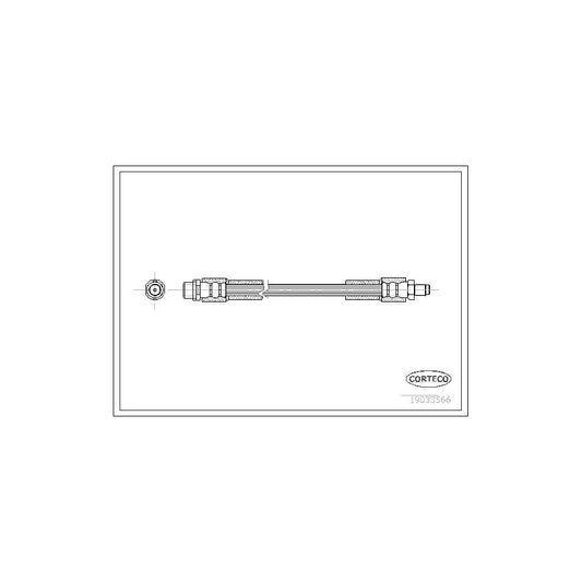Corteco 19033566 Brake Hose For Audi A8 D3 (4E2, 4E8) | ML Performance UK