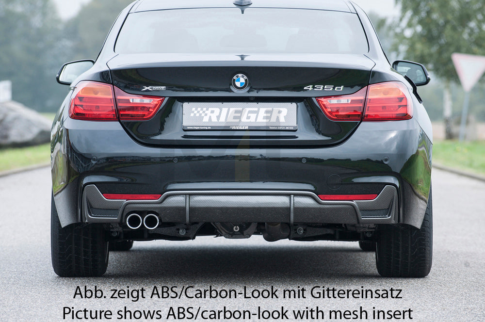 Rieger 00088055 BMW 4 Series F32 F33 F36 Rear Diffuser 8 | ML Performance UK Car Parts