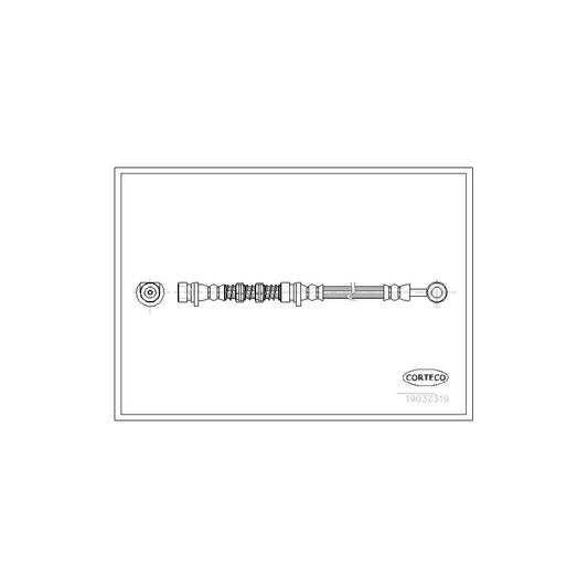 Corteco 19032319 Brake Hose For Land Rover Freelander | ML Performance UK
