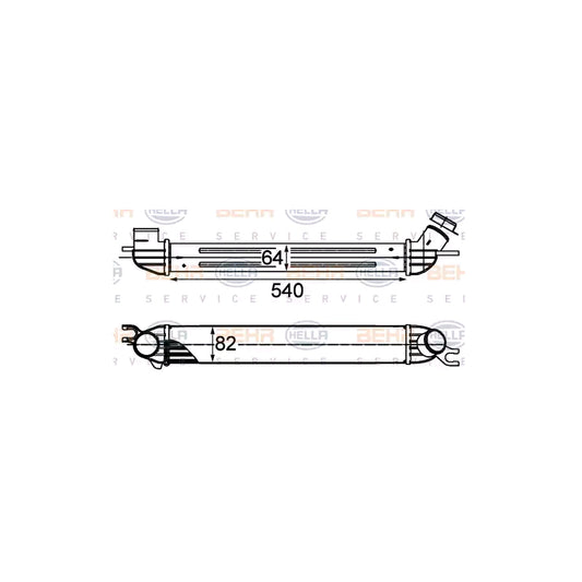 Hella 8ML 376 746-454 Intercooler