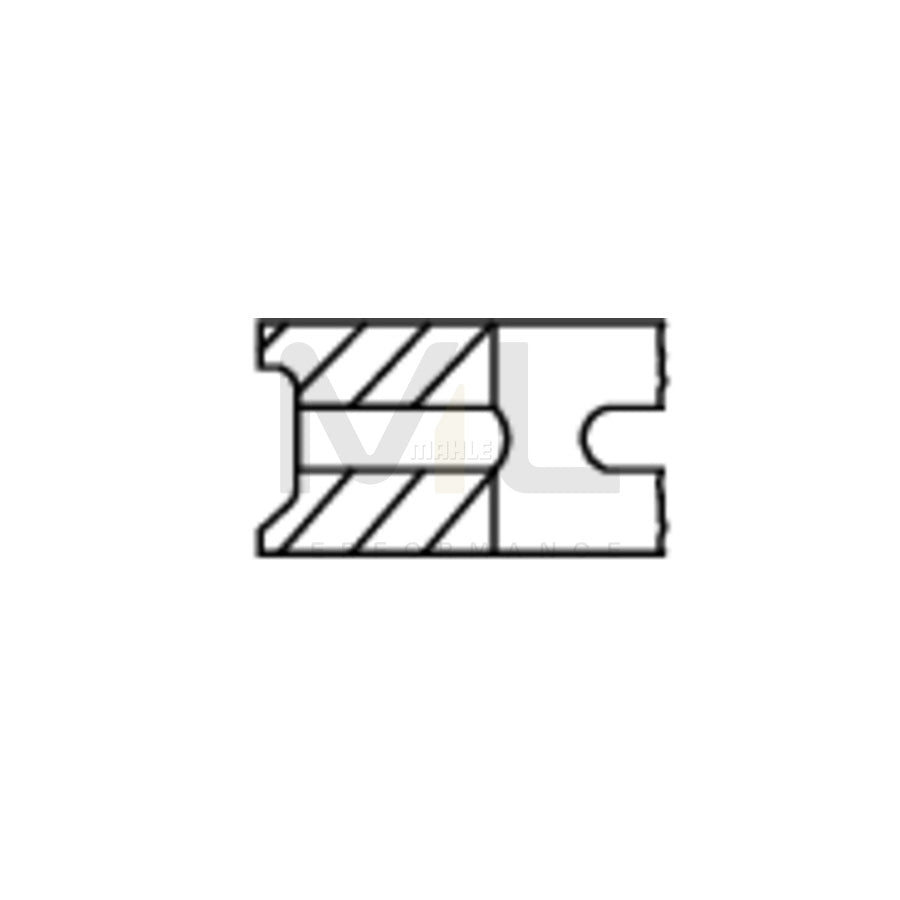 MAHLE ORIGINAL 082 34 N0 Piston Ring Kit Cyl.Bore: 84,0mm | ML Performance Car Parts