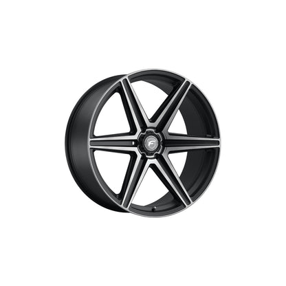 Forgestar F01240089P25 24x10 X6 Standard 6x135 ET25 BS6.5 Satin Black Machined - Double Dark Tint Truck & SUV Wheel