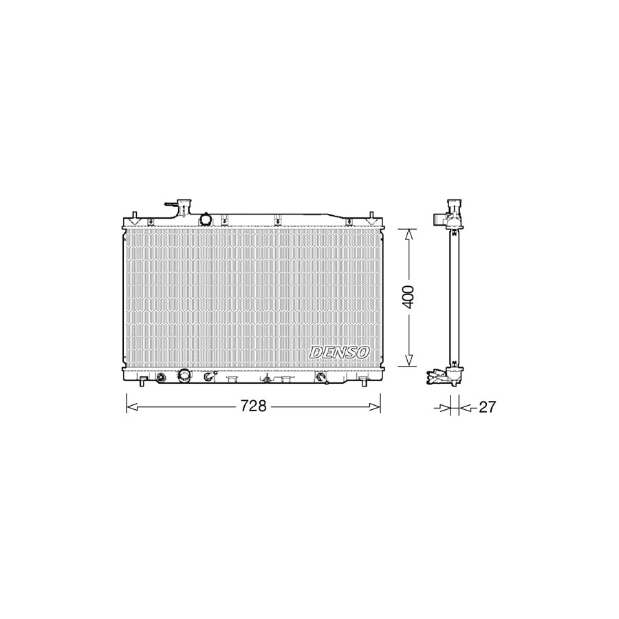 Denso DRM40033 Drm40033 Engine Radiator For Honda Cr-V Iii (Re) | ML Performance UK