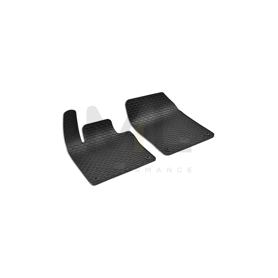 WALSER RubberLine 50846 Floor mat set Elastomer, Front, Black | ML Performance Car Parts