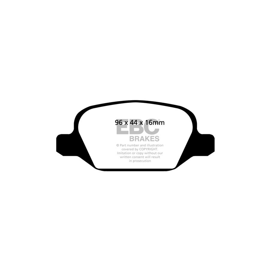EBC DP1430 Alfa Romeo Lancia Ultimax Rear Brake Pads - Girling/TRW Caliper (Inc. 147, GT, Lybra) 2 | ML Performance UK Car Parts