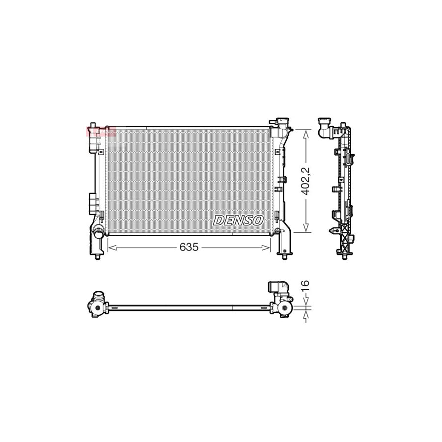 Denso DRM43012 Drm43012 Engine Radiator For Kia Optima / K5 Saloon (Jf) | ML Performance UK