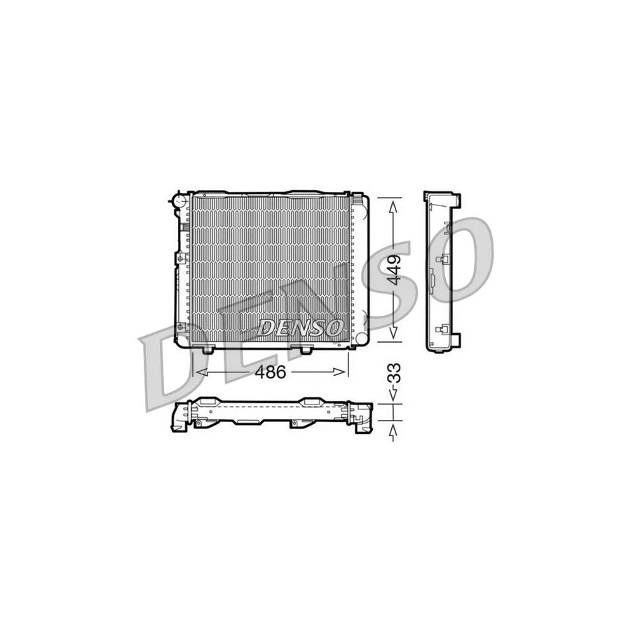 Denso DRM17068 Drm17068 Engine Radiator Suitable For Mercedes-Benz 190 (W201) | ML Performance UK