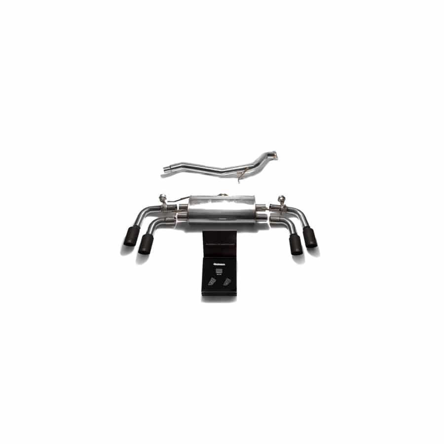 Armytrix AU8JS-QS11M Valvetronic Exhaust System Audi TT | TTS Quattro MK2 8J 2007-2014 with Quad Matte Black 3.5"  | ML Performance UK UK Car Parts