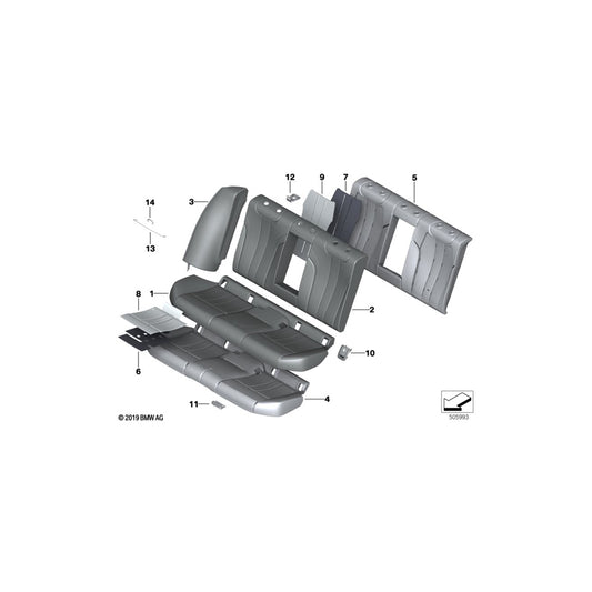 Genuine BMW 52207388127 G30 Seat Pad, Left (Inc. 520i, 540iX & M550iX) | ML Performance UK