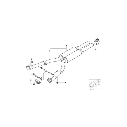 Genuine BMW 18107519016 E65 E67 E66 Cross Brace (Inc. 745i, 740Li & 750i) | ML Performance UK Car Parts