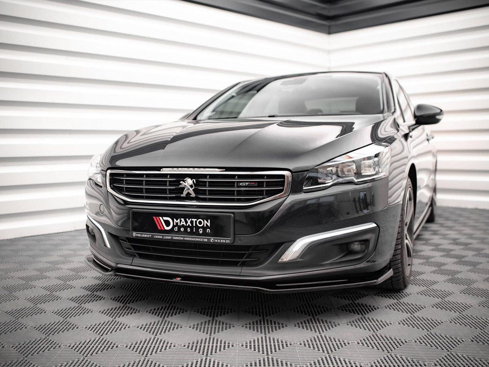 Maxton Design Peugeot 508 Gt MK1 Facelift (2014-2018) Front Splitter V.2