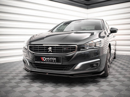 Maxton Design Peugeot 508 Gt MK1 Facelift (2014-2018) Front Splitter V.2