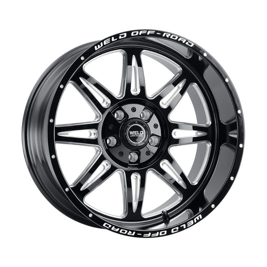 Weld W13222070475 Cheyenne W132 Wheel 22x12 5x139.7 ET-44 BS4.75 Gloss Black MIL