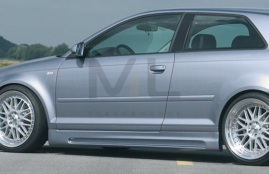 Rieger 00056715 Audi 8P A3 Side Skirt 1 | ML Performance UK Car Parts
