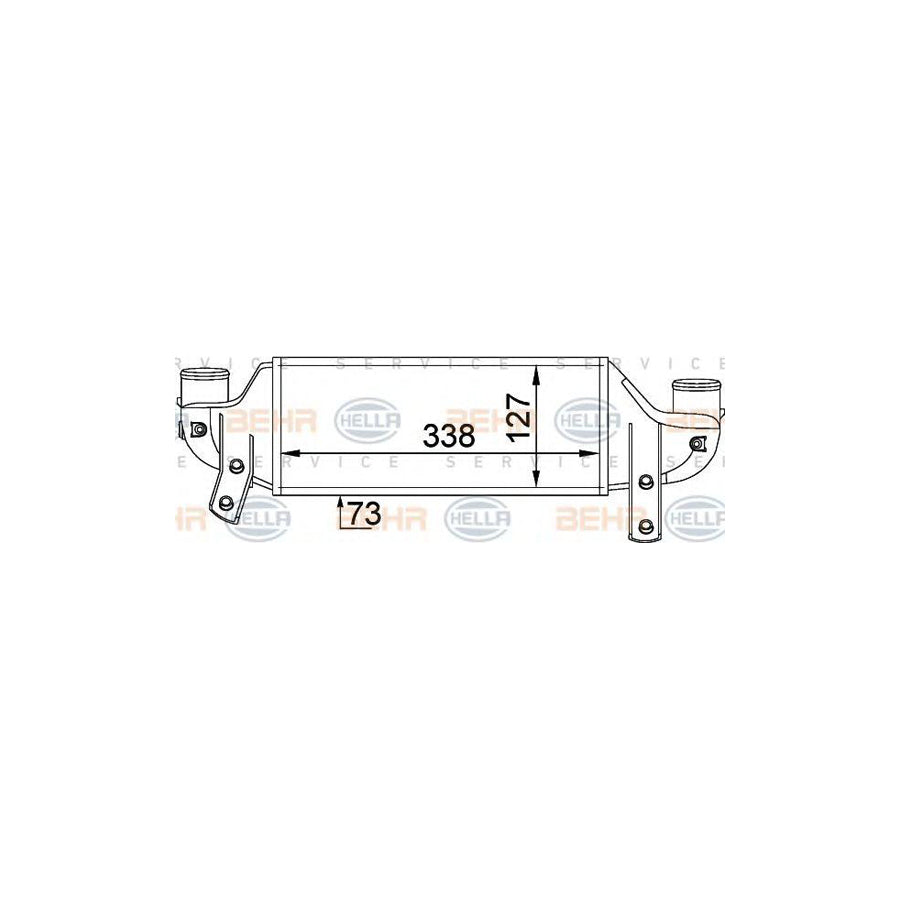 Hella 8ML 376 746-621 Intercooler