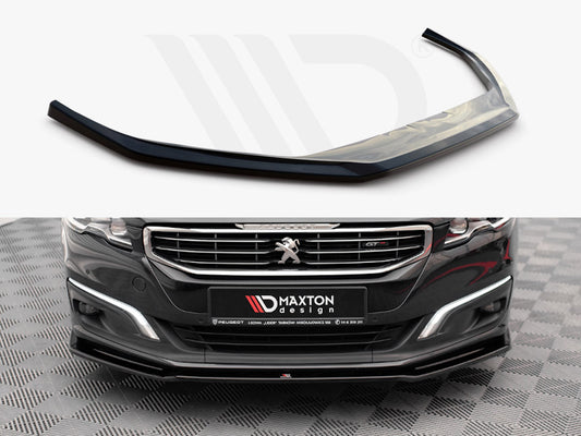 Maxton Design PE-508-1F-GT-FD2T Front Splitter V.2 Peugeot 508 Gt MK1 Facelift (2014-2018) | ML Performance UK Car Parts