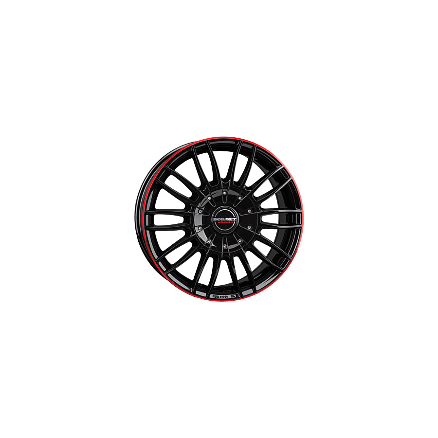 Borbet CW3 7.5x18 ET40 CW3 75840127571,6BGRR Black Glossy Red Ring Wheel | ML Performance UK Car Parts