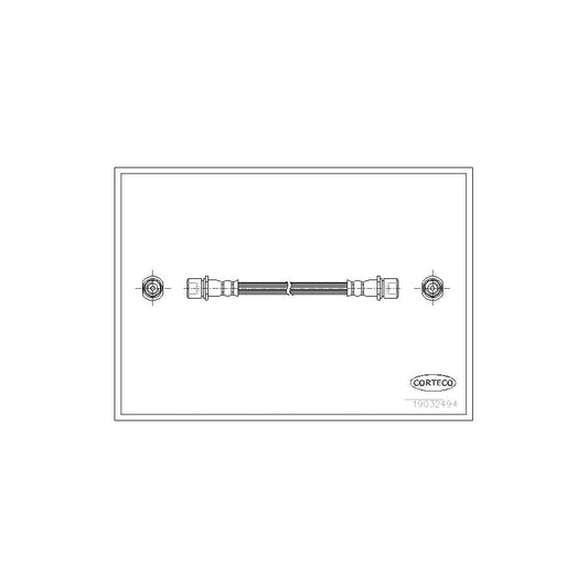 Corteco 19032494 Brake Hose For Subaru Forester I (Sf) | ML Performance UK